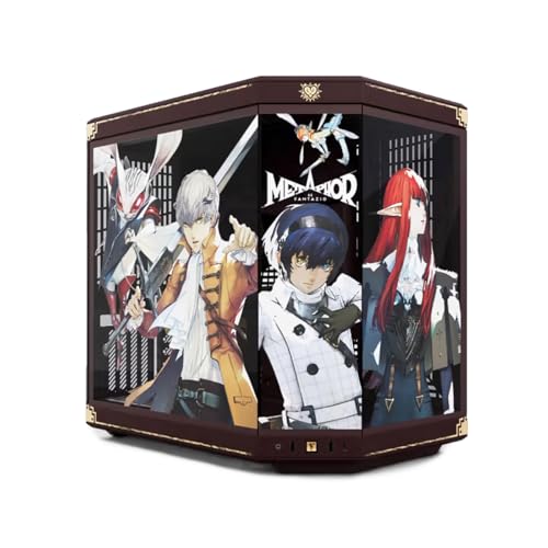 Hyte Y70 Metaphor ReFantazio sous Licence Officielle – Boîtier PC de Jeu ATX Moyen – Verre trempé panoramique – Double Chambre – Châssis à Haut débit d'air – Câble PCIE 4.0 Riser Inclus – Marron