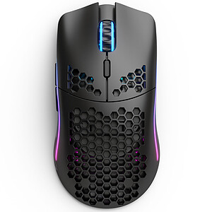 GLORIOUS Gaming Model O Wireless Souris de Jeu sans Fil - Superlégère, Design nid d’Abeille 69 g, RGB, ambidextre, sans Fil 2,4 GHz sans Latence, Jusqu’à 71 h de Batterie - Noir Mat