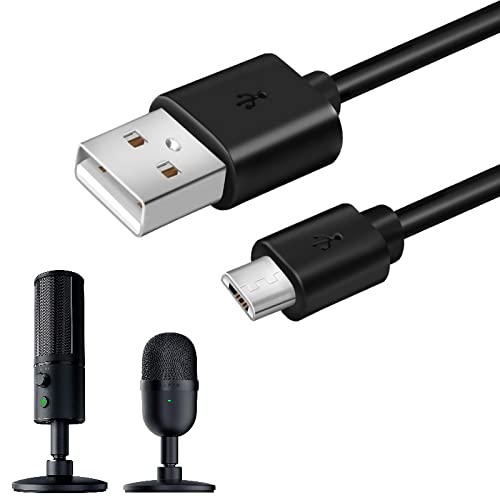 Câble micro USB de 3 m de long pour micro Razer Seiren Mini et Razer Seiren X USB de streaming (veuillez vérifier la marque et le modèle de votre microphone avant d'acheter)