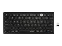 Kensington Kensington Multi-Device Dual Wireless Compact Keyboard - clavier - Francais - Black Peripherique d'entree