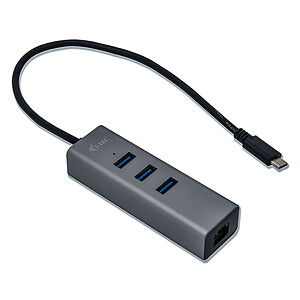 i tec USB C Metal Hub 3 Ports Gigabit Ethernet
