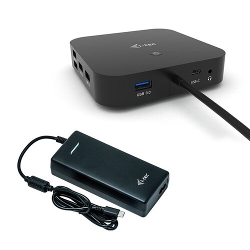 i-tec USB-C Dual Display Docking Station Power Delivery 100 W Universal Charger 112 W