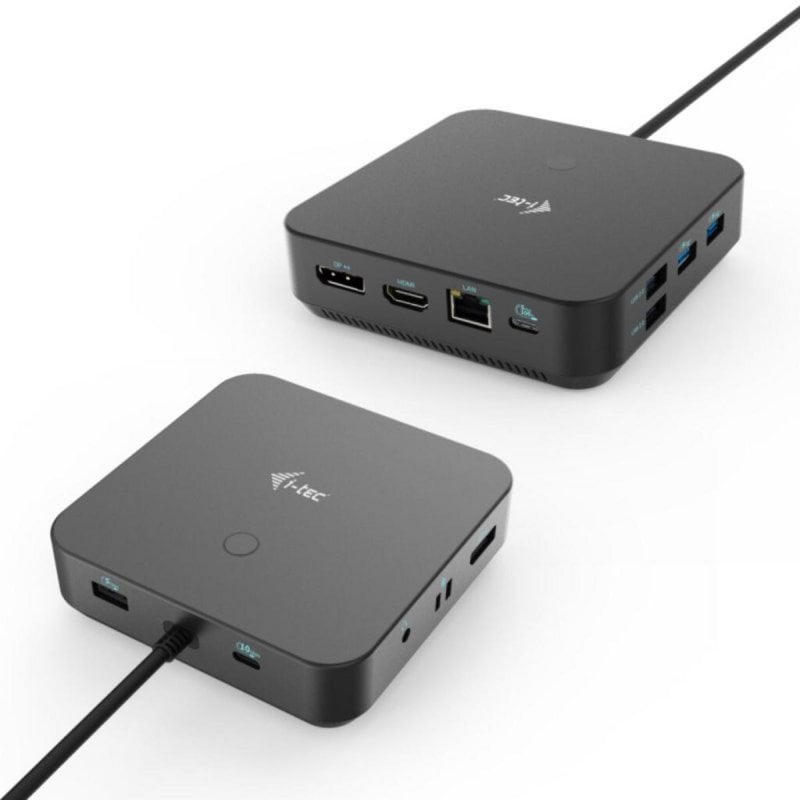 i-tec Station de Docking i-tec USB-C HDMI Dual DP avec Power Delivery 100 W