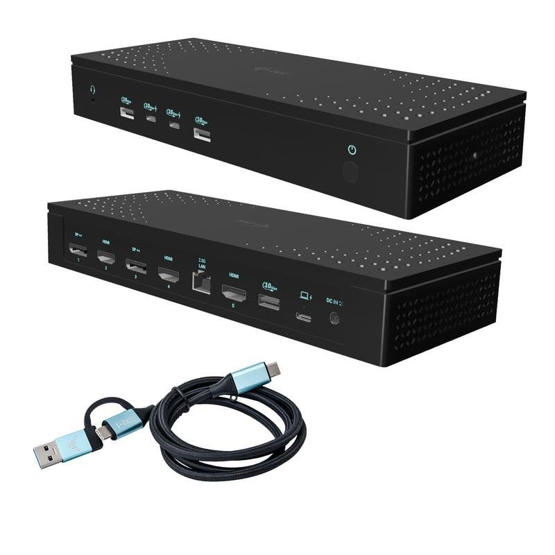 i-tec Station d'accueil I-Tec Universal 5x 4K 60Hz 8K USB-C 100W Black