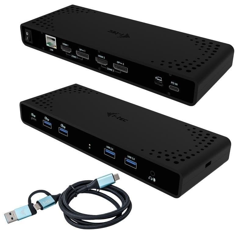 i-tec Base pour portable I-Tec Universal Dual 4K Display Docking Station Power Delivery 85W