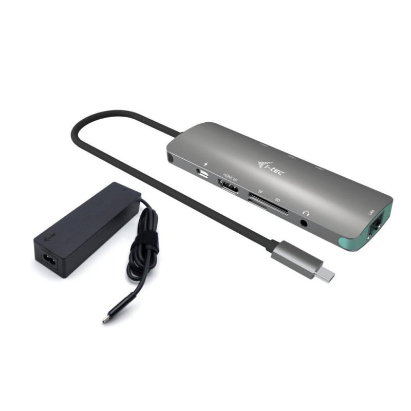 i-tec Station d'accueil I-Tec USB-C Metal Nano 4K HDMI LAN Power Delivery 100W Grey