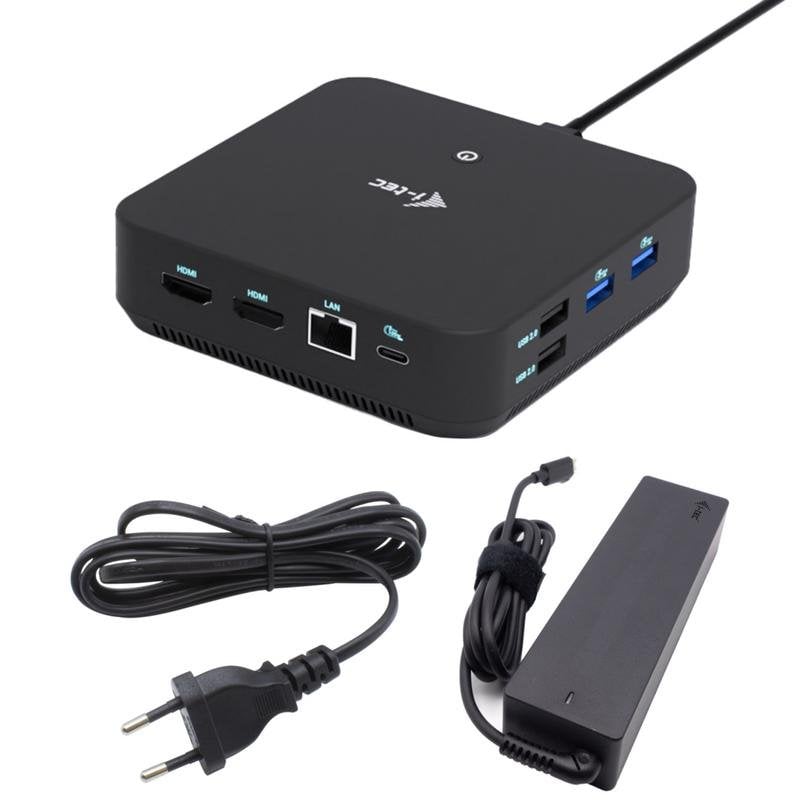 i-tec Station d'accueil I-Tec USB-C DP Dual HDMI Power Delivery 100W 3 écrans