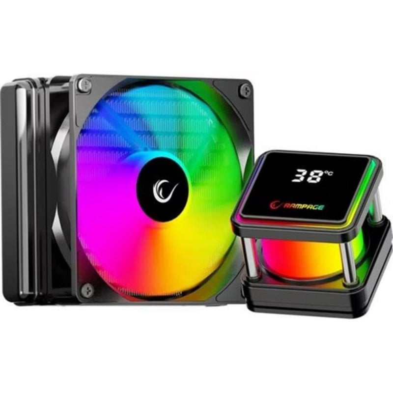 rampage Refrigeration Liquide Rampage INFINITE V120 120mm 1 Ventilateur ARGB Capteur Température
