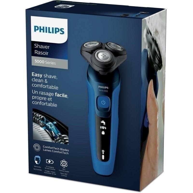 Philips Rasoir pour Visage Philips Shaver Series 5000 Sans Fil 50min Sec et Humide 3 Lames
