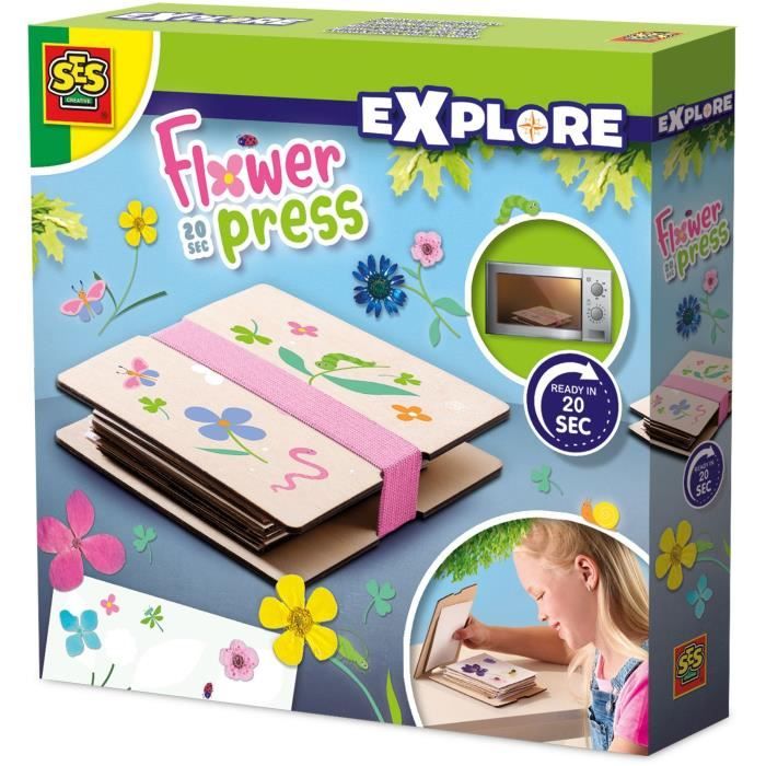 Presse-fleur 20 sec. - Loisirs creatifs - SES CREATIVE - Presse les plus belles fleurs pour des creations elegantes.
