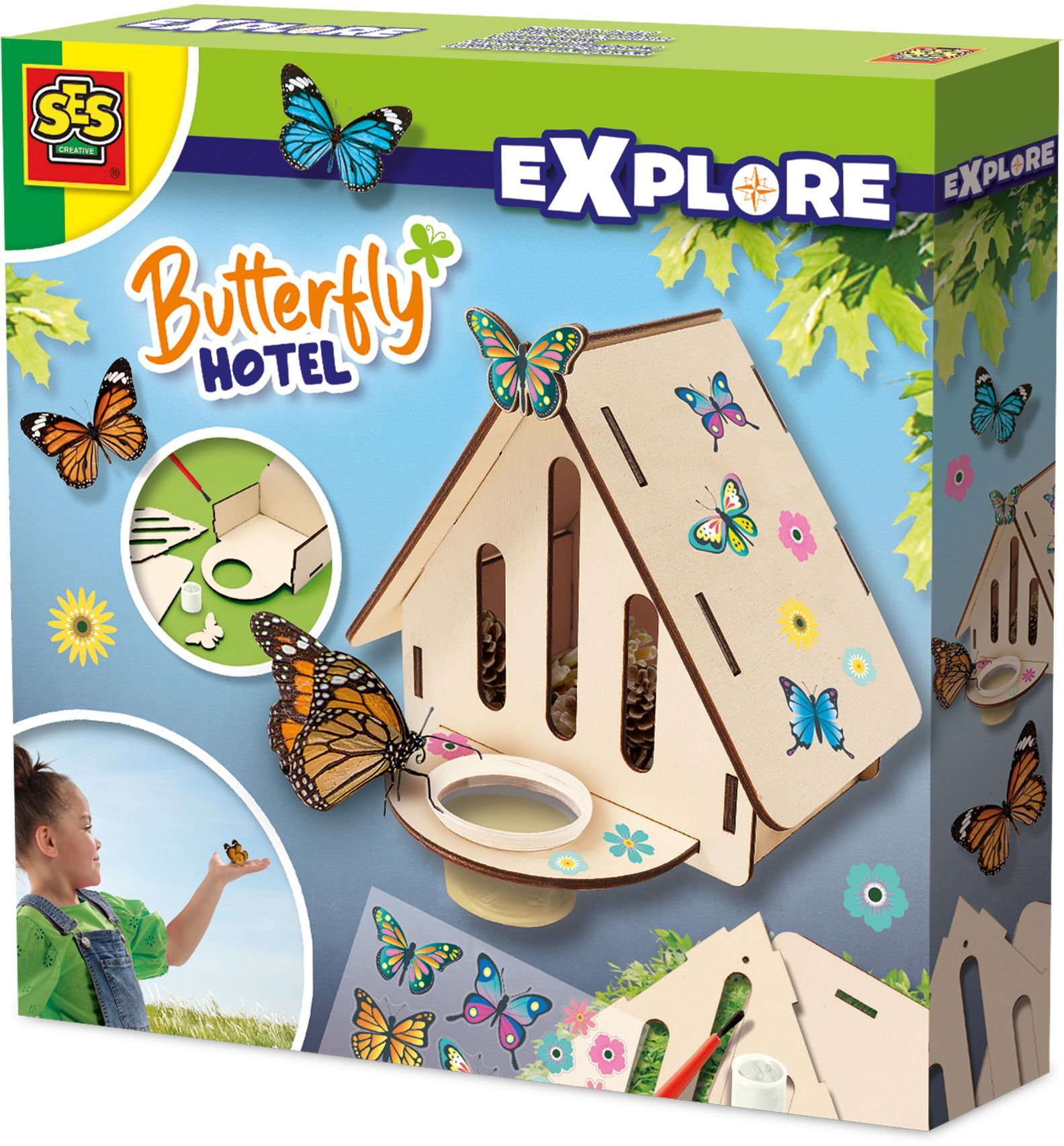 Hotel de papillons - SES CREATIVE - Explore - Activite nature educative - Idee cadeau - Age 6
