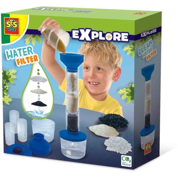 Filtre de nettoyage d’eau - Jouet educatif - SES CREATIVE - Decouvre la science et la nature avec le filtre a eau.