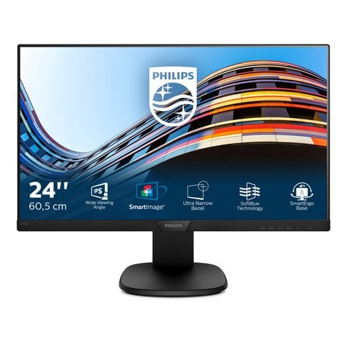 PHILIPS Moniteur LCD S line 243S7EHMB 605 cm 238  Full HD WLED 16 9 Black Reso 1920 x 1080 167 Millions de couleurs
