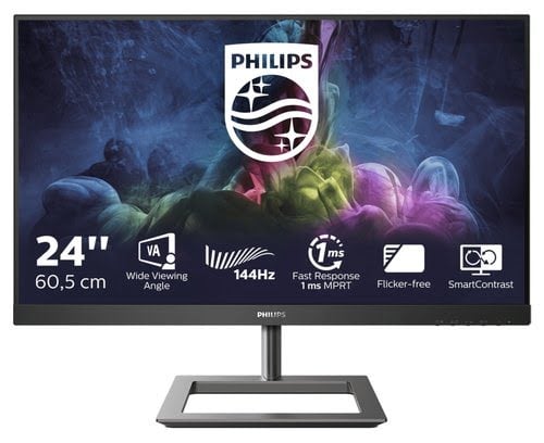 Ecran PC gamer PHILIPS 242E1GAJ 24 FHD 144Hz Dalle VA 1 ms 144Hz DP HDMI VGA Haut Parleurs
