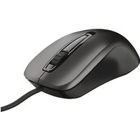 Trust Carve Souris Optique Filaire (3 Boutons et Roulette de Défilement, 1200 PPP, pour Droitiers et Gauchers) Noir
