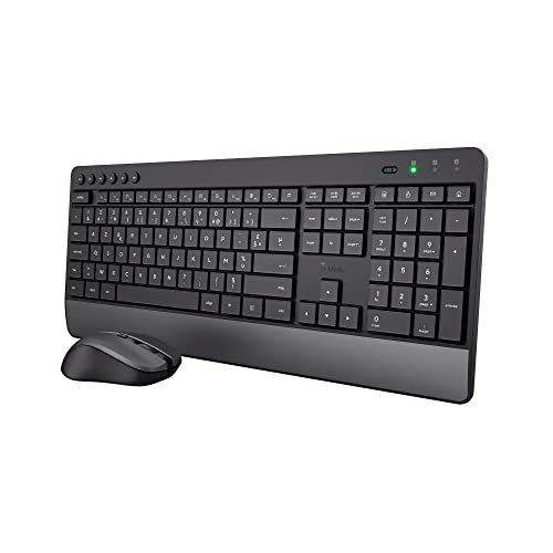 Trust Trezo Clavier Souris Noir Sans fil
