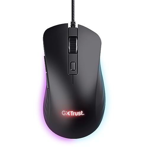 Trust GXT924 YBAR Plus Souris de jeu RVB 25 600 DPI Black