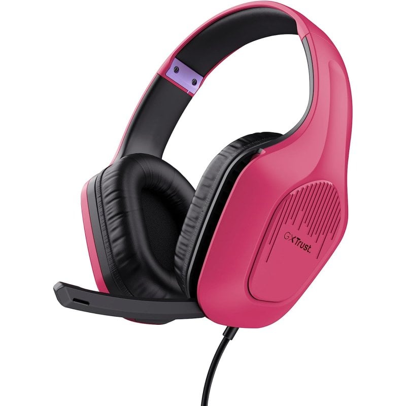 Trust GXT 415P Zirox Casque de jeu multiplateforme Rose