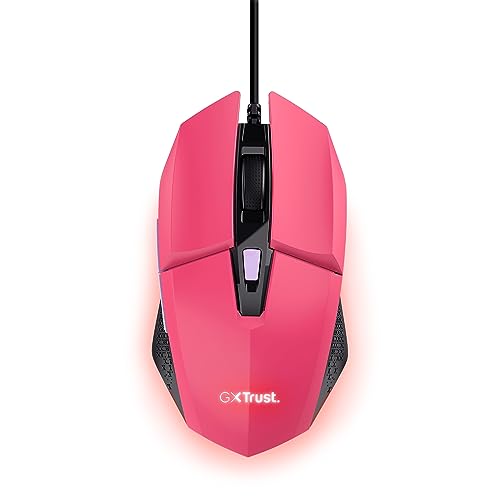 Trust Trust GXT 109 Felox Souris de jeu lumineuse USB 6400 DPI Rose