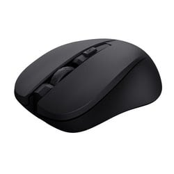 Trust Mydo Souris sans Fil Silencieuse, 82 Plastiques Recyclés 1000-1800 DPI, Récepteur USB Stockable, RF 2.4GHz, pour Gauchers et Droitiers, Mouse pour PC, Ordinateur Portable, Mac - Noir