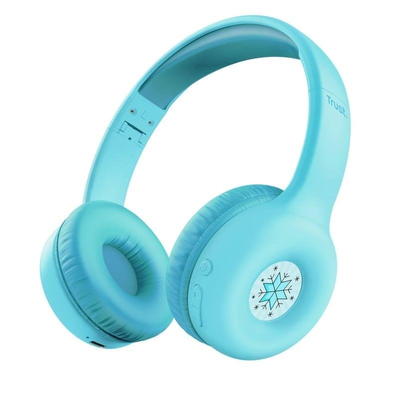 Trust Casque Trust Nouna Kids Bluetooth sans fil avec micro et limite de volume 85 dB Blue