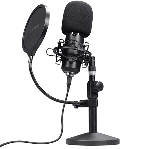 Trust Microphone Trust GXT 269 Emita II USB cardioïde avec filtre antipop et support métal