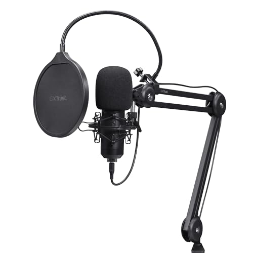 Trust Microphone Trust GXT 270 Emita II USB cardioïde avec bras ajustable et filtre antipop