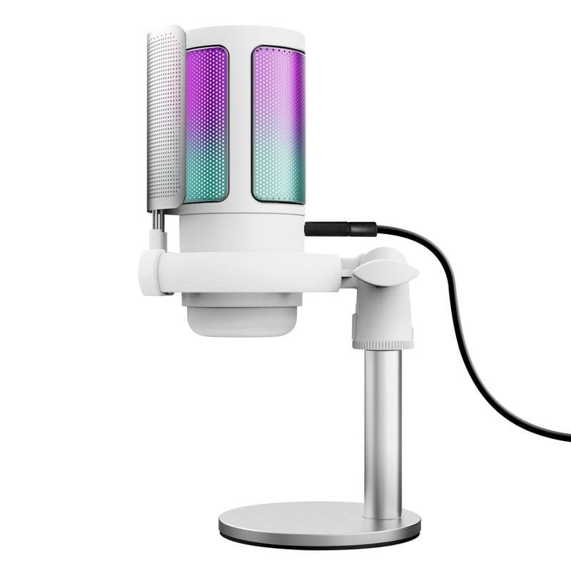 Trust Microphone Trust GXT 238W Auron USB cardioïde avec éclairage RGB et filtre antipop