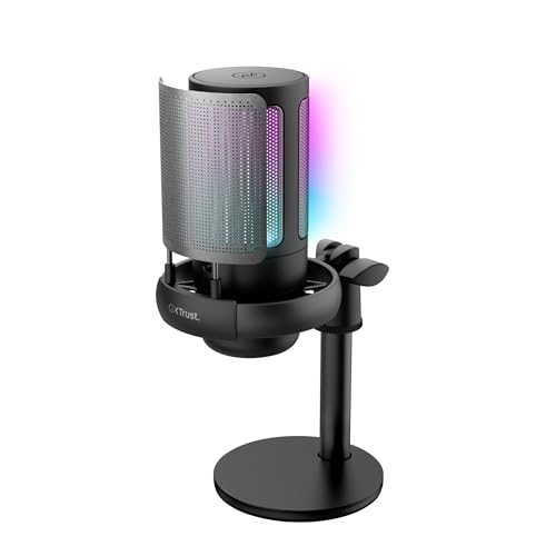GXTrust Ruan Micro Gamer RGB avec Directivité Cardioïde, Noir