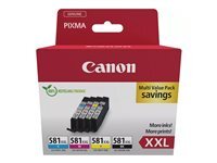 Canon CLI-581XXL C M Y BK Multi Pack - pack de 4 - taille XXL - Black, Yellow, cyan, magenta - original - reservoir d'encre