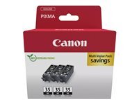 Canon PGI-35BK Triple Pack - pack de 3 - Black - original - reservoir d'encre