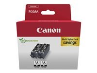 Canon PGI-35BK Twin Pack - pack de 2 - Black - original - reservoir d'encre