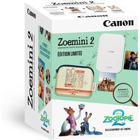 Kit Imprimante Photo Canon Zoemini 2 Edition Zootopie 2 White Housse Zootopie 2 Stickers