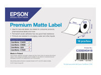 Epson Premium - papier continu pour etiquette - mat - 1 rouleau(x) - Rouleau (7,6 cm x 35 m)
