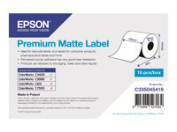 Epson Premium - papier continu pour etiquette - mat - 1 rouleau(x) - Rouleau (10,2 cm x 35 m)