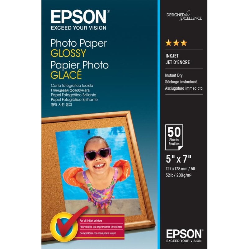 Epson Papier photo Epson Photo Paper Glossy 13x18cm 50 feuilles brillant