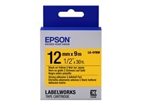 Epson Cintas adhesives résistantes Epson LK-4YBW 12mm Yellow 9m