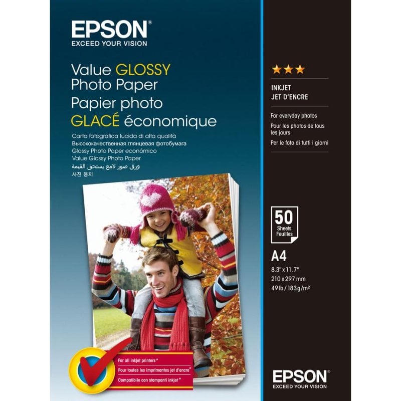 Epson Papier Photo Epson Value Glossy A4 Brillant