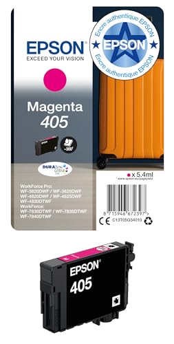 Epson 405 Magenta Suitcase Genuine, DURABrite Ultra Ink