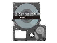 Epson LabelWorks LK-6BWJ - cartouche de bande - 1 cassette(s) - Rouleau (2,4 cm x 8 m)