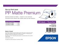 Epson Epson Premium - etiquettes en forme decoupee - mat - 535 etiquette(s) - 102 x 51 mm