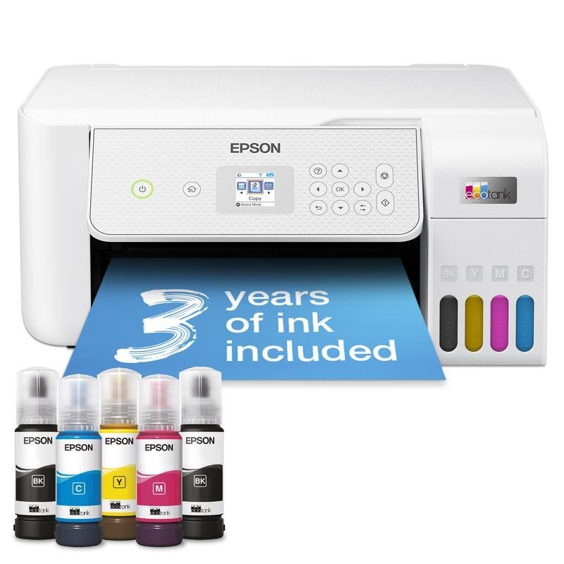 Epson Multifonction Epson EcoTank L3286 Jet d'encre Couleur Wi-Fi Sans Bordure Écran LCD