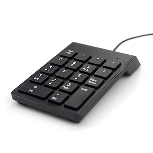 Ewent EW3102 Clavier numérique - claviers numériques (USB, PC Server, Noir)