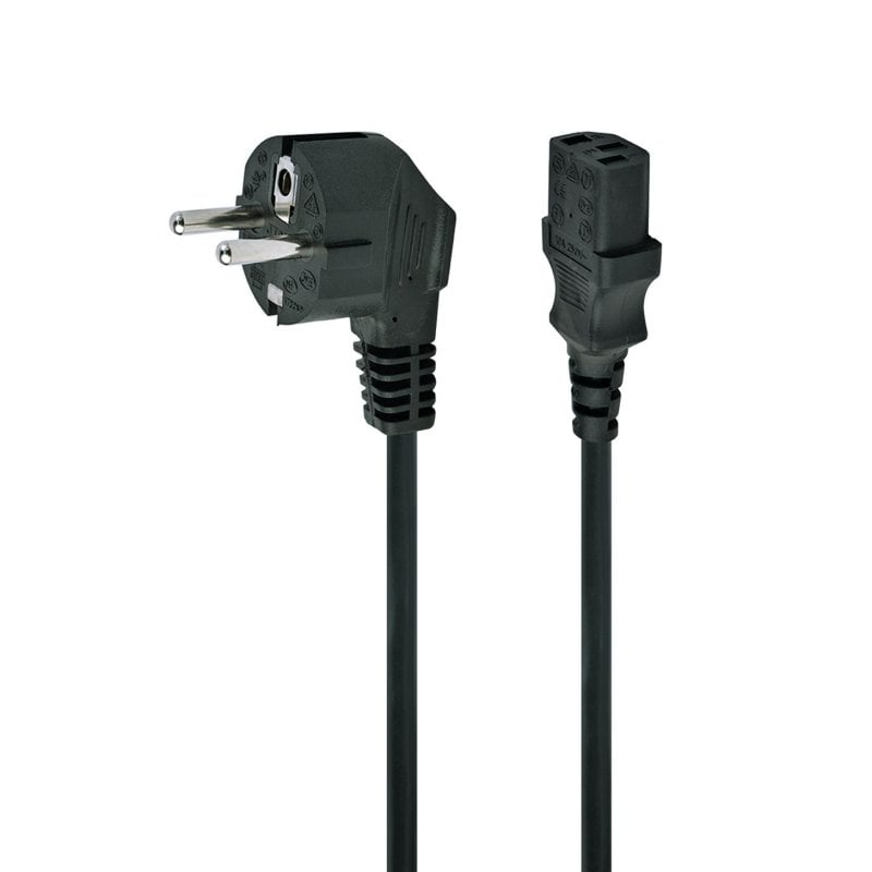 Gembird Câble d alimentation Gembird C13 1.8 m Black Connecteurs CEE7 4 et C14 6A