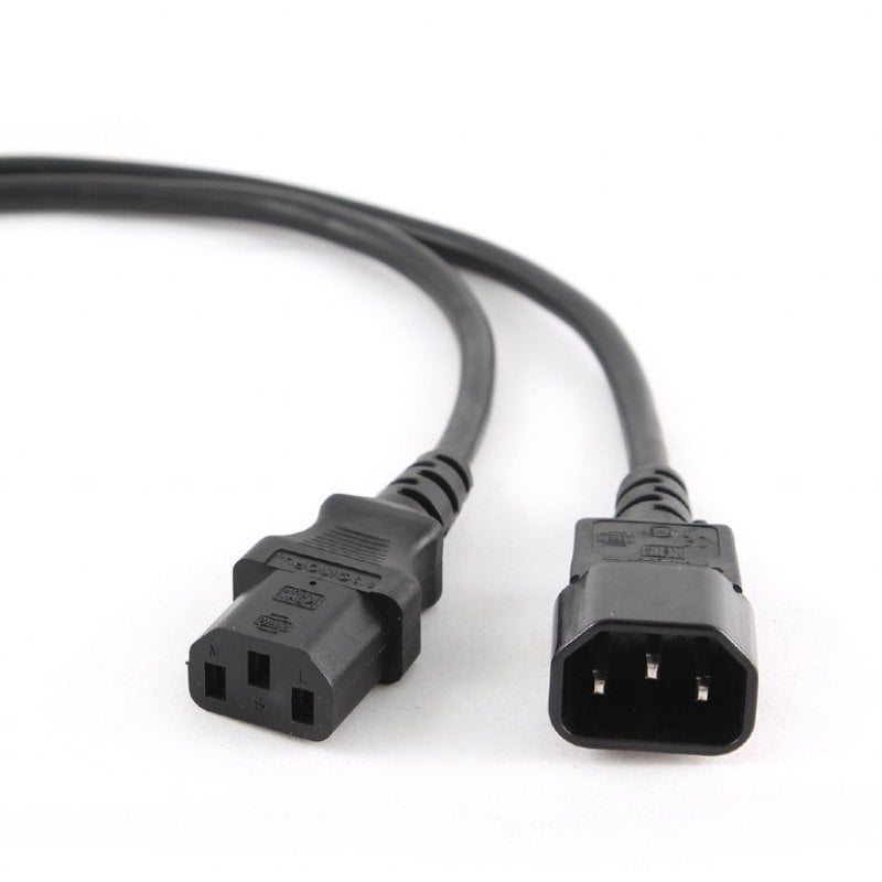 Gembird PC-189-VDE Câble d'alimentation C13 Mâle Femelle 1,8 m Black
