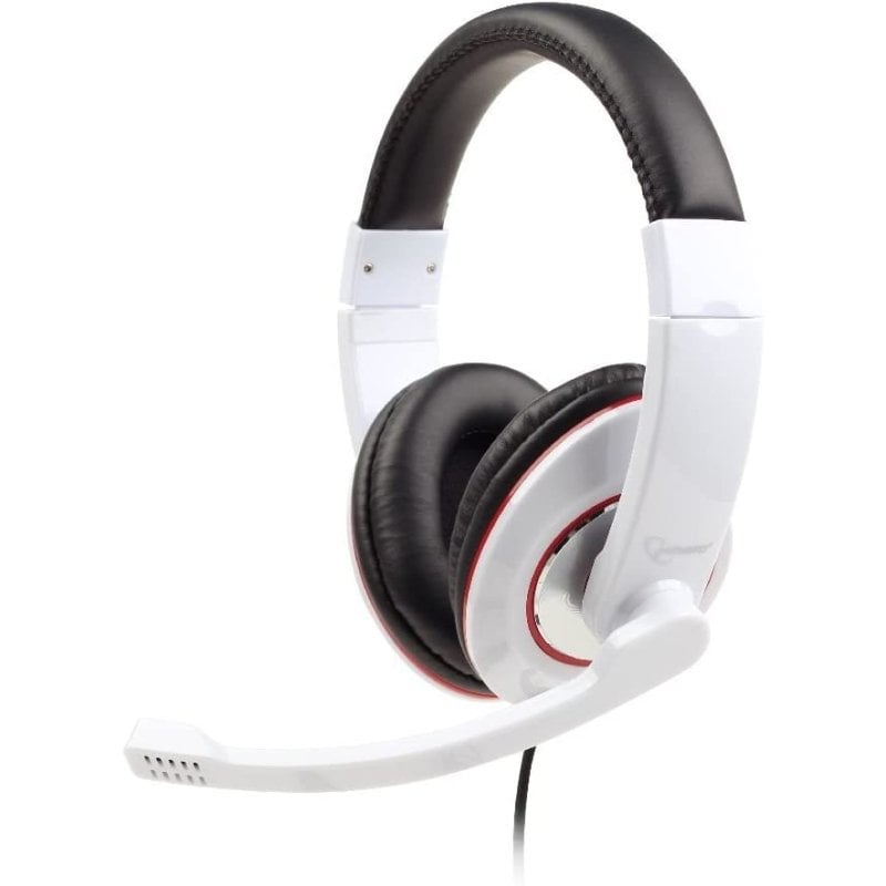 Gembird Gembird MHS-001-GW Casque stéréo White brillant
