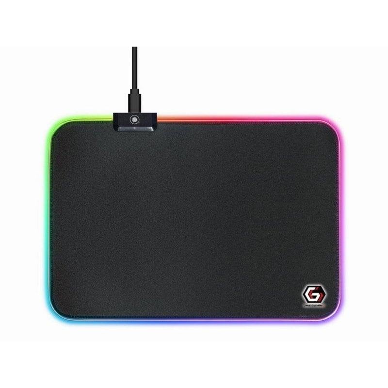 Gembird Tapis de souris Gembird MP-GAMELED-M RGB 10 effets USB antidérapant 350x250mm