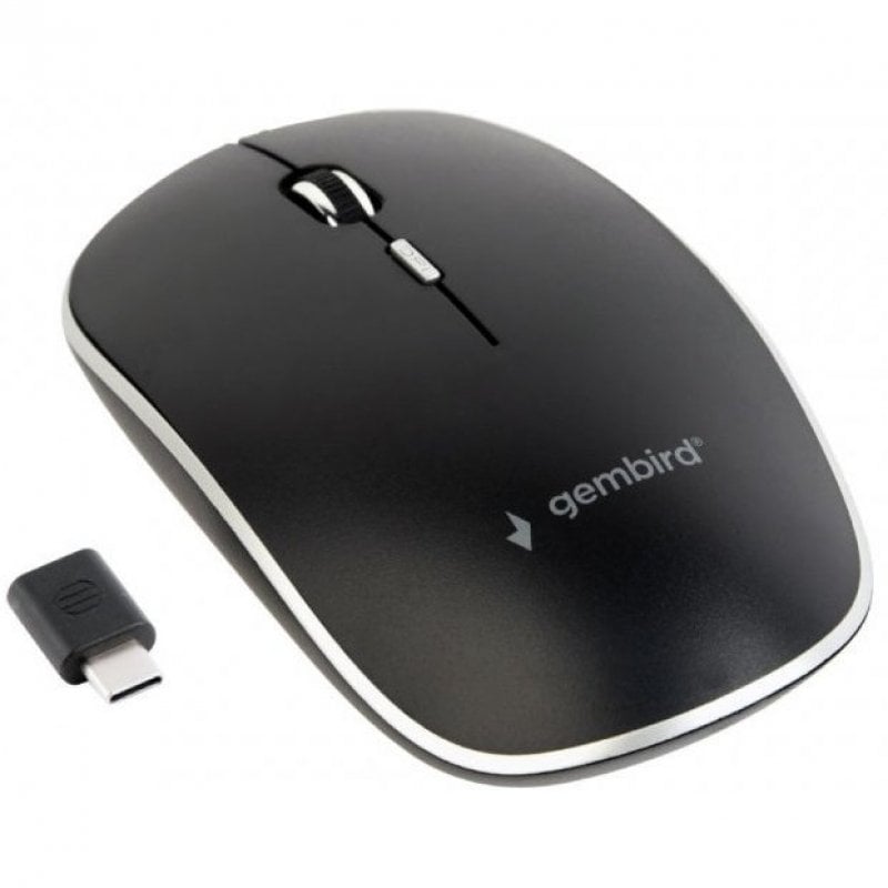 Gembird Gembird MUSW-4BSC-01 souris Ambidextre RF Wireless USB Type-C Optique 1600 DPI