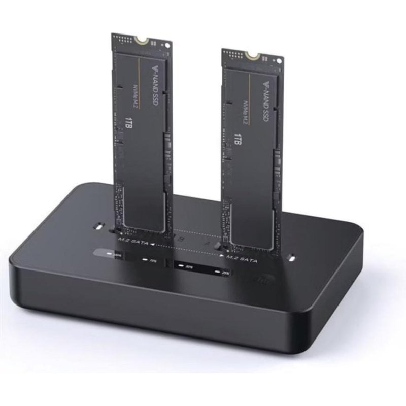 Gembird Docking station Gembird DD2-U3M2 M.2 USB Type-C compacte Black