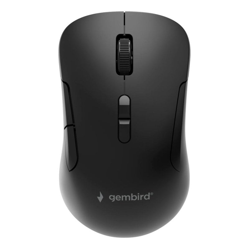 Gembird Ratón Gembird MUSW2-7B-01 RF Wireless Bluetooth 1600 DPI Black Rechargeable